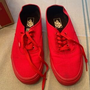Vans Men's Vibrant Red Sneakers